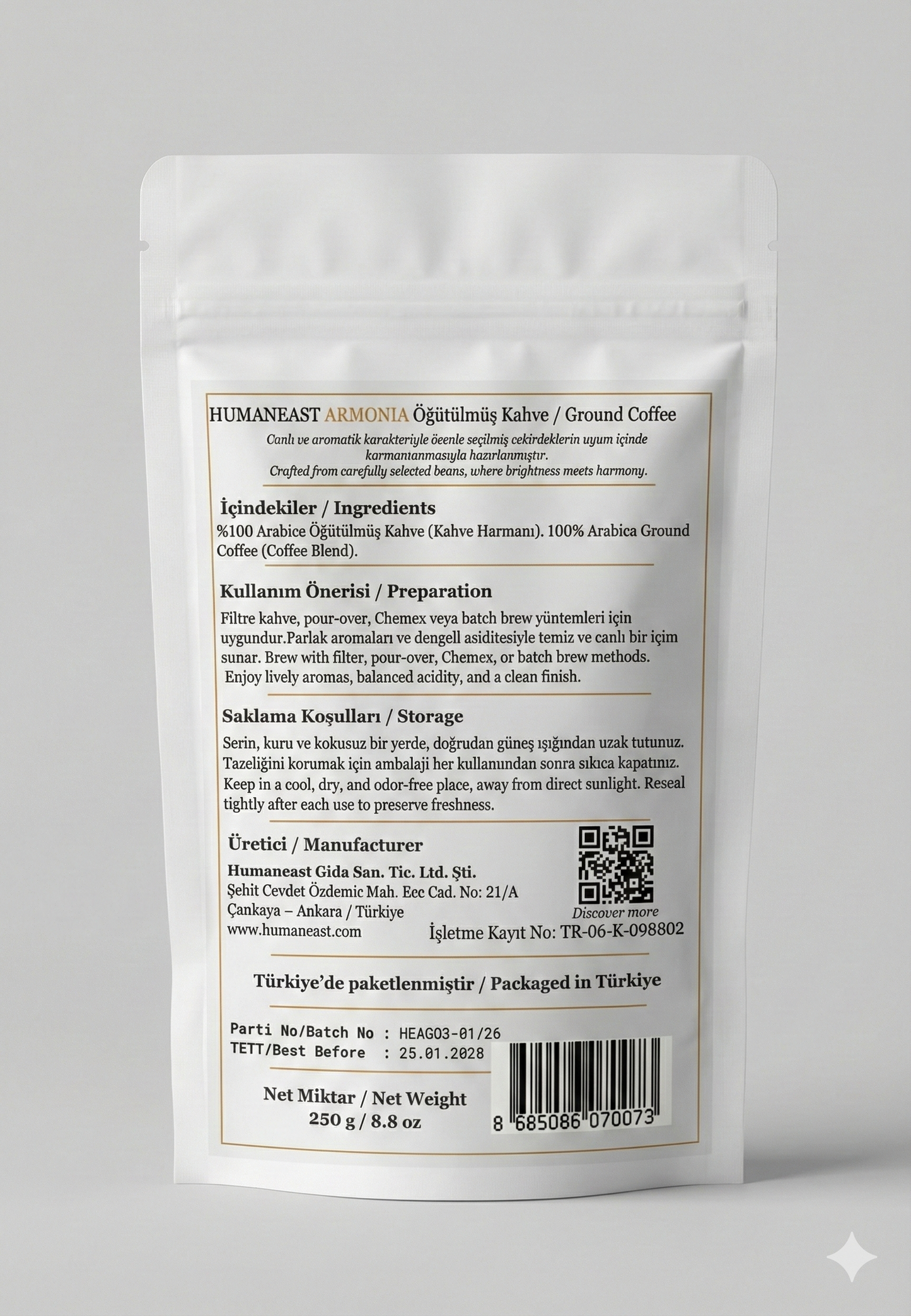 Humaneast Armonia – Filtre Harmanı