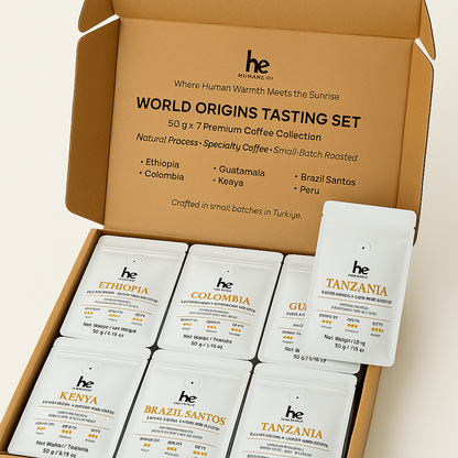 Humaneast · 7 Ülke, 7 Karakter Filtre Kahve Hediye Seti